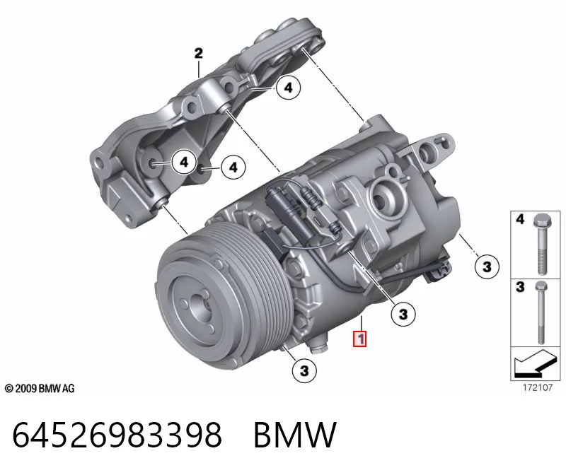 64526983398 BMW Компресор холодоагенту
