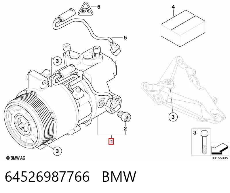 64526987766 BMW Компресор холодоагенту