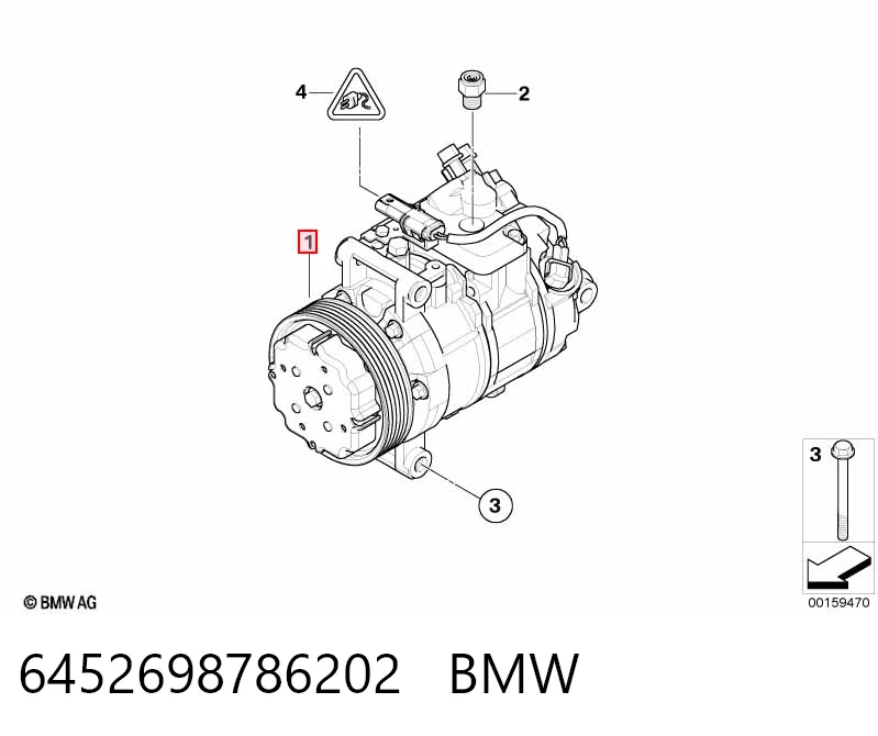 6452698786202 BMW Компресор холодоагенту