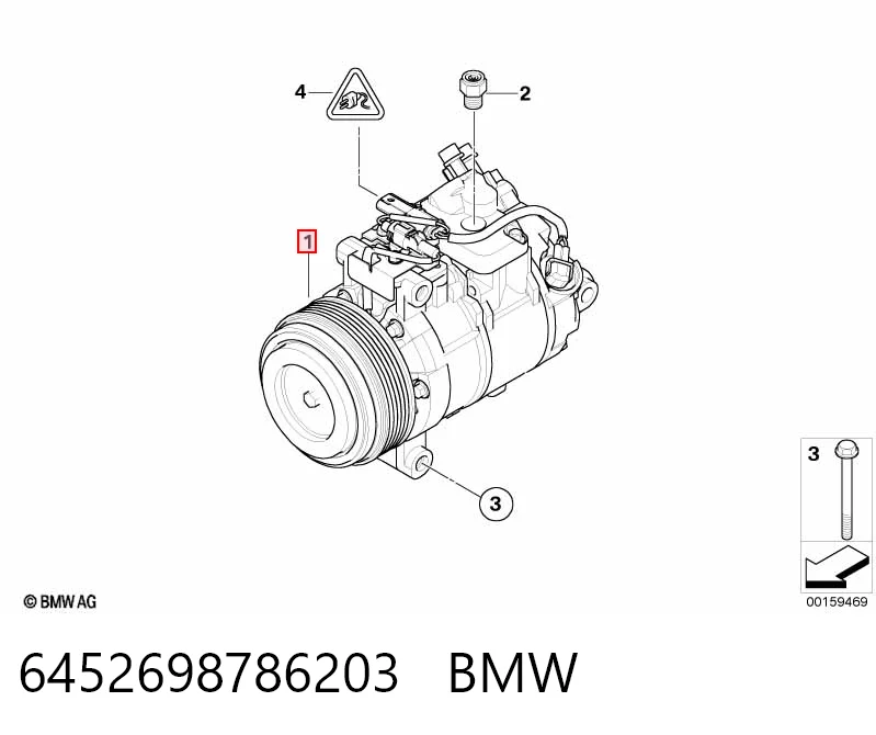 6452698786203 BMW Компресор холодоагенту