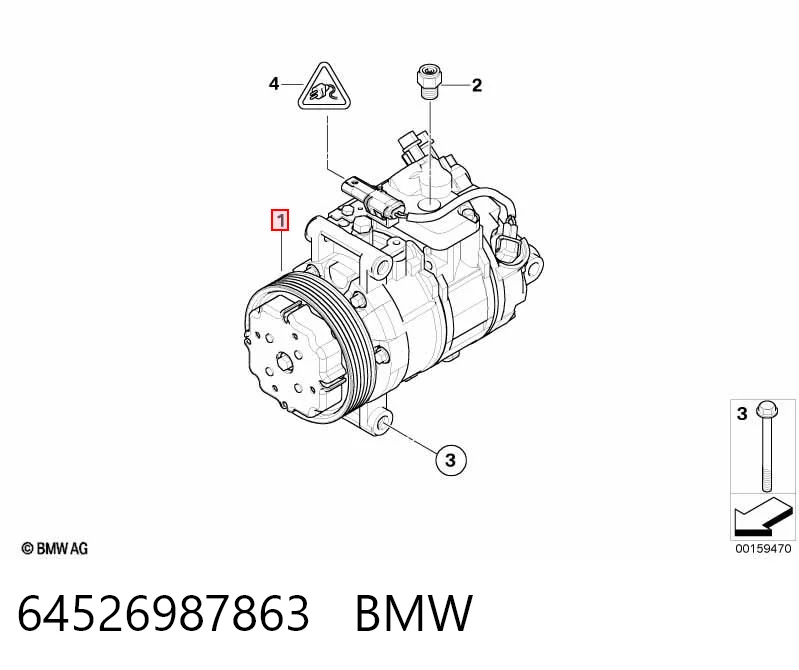 64526987863 BMW Компресор холодоагенту