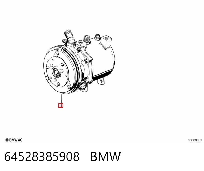 64528385908 BMW Компресор холодоагенту