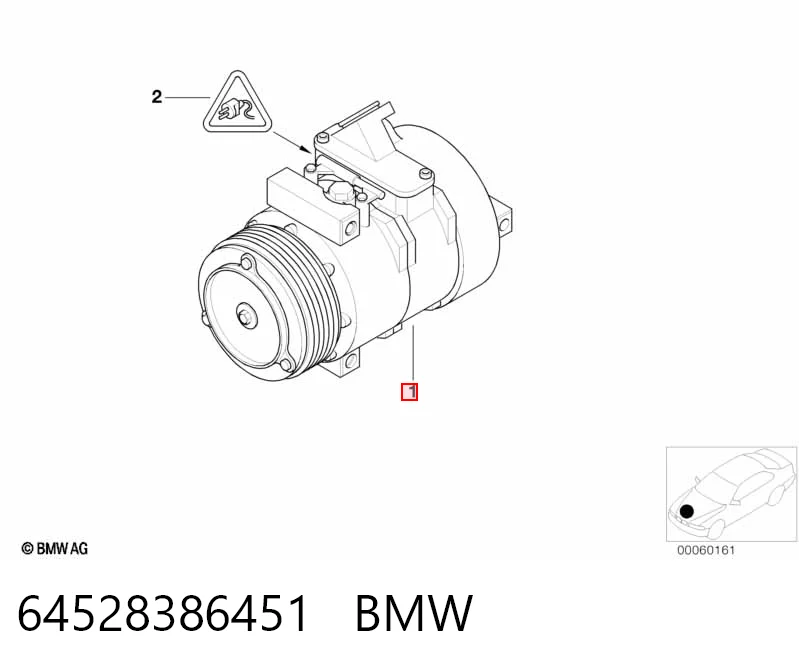 64528386451 BMW Компресор холодоагенту