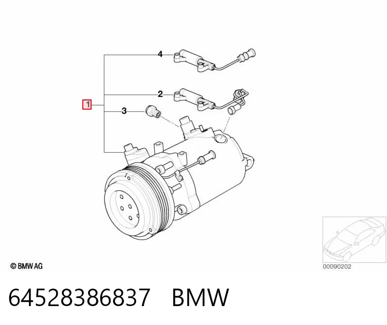 64528386837 BMW Компресор холодоагенту