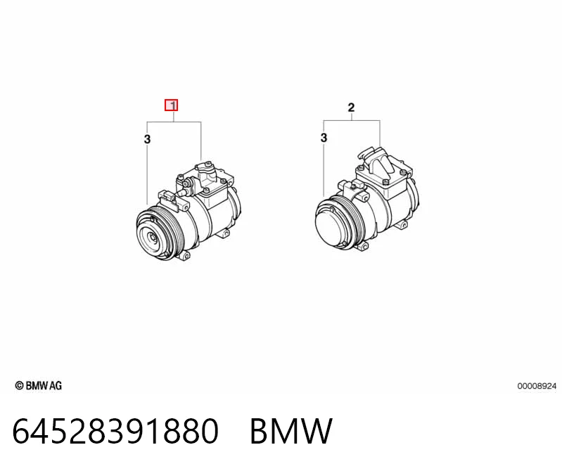 64528391880 BMW Компресор холодоагенту