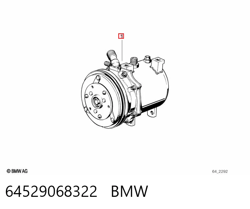Купити Компресор кондиціонера BMW 5  E28