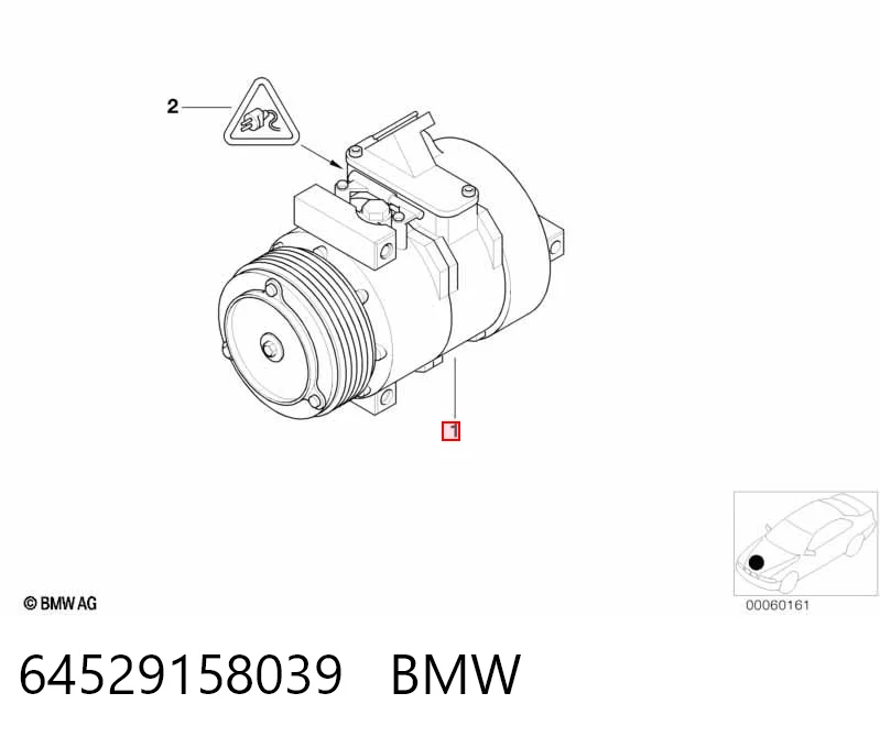 64529158039 BMW Компресор холодоагенту