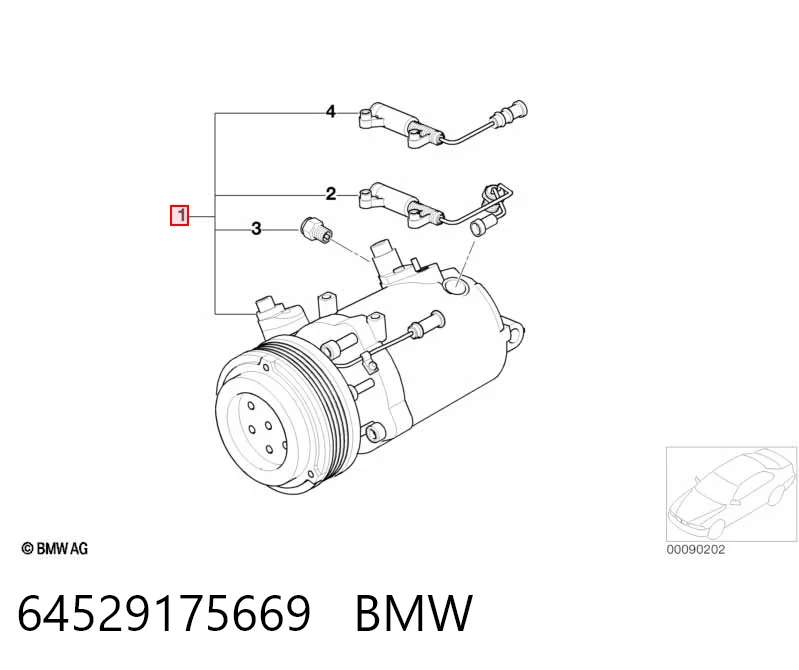 64529175669 BMW Компресор холодоагенту