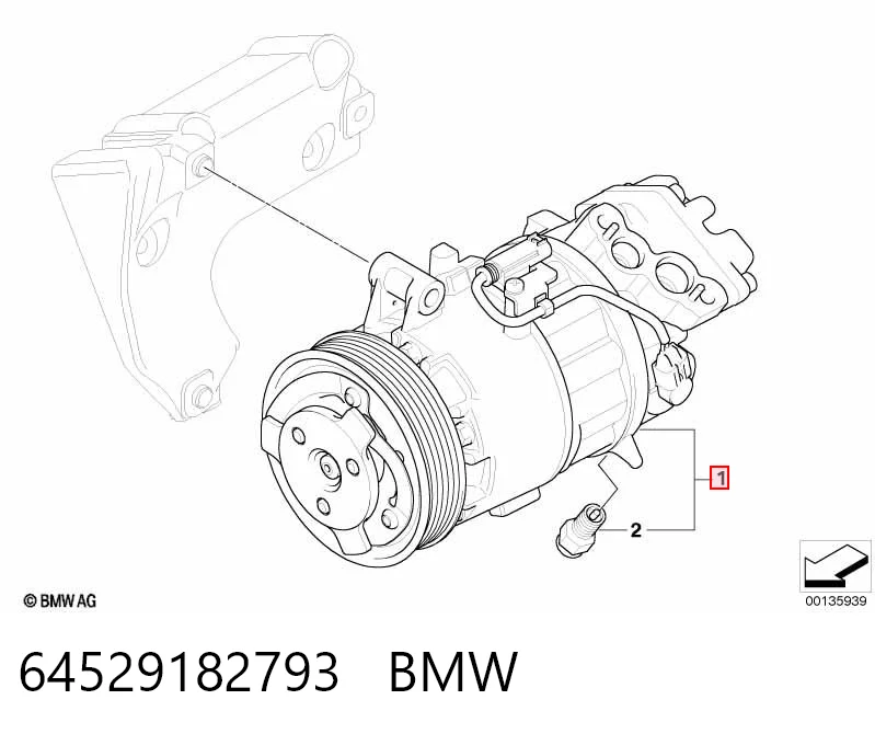 64529182793 BMW Компресор холодоагенту