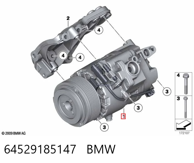 64529185147 BMW Компресор холодоагенту