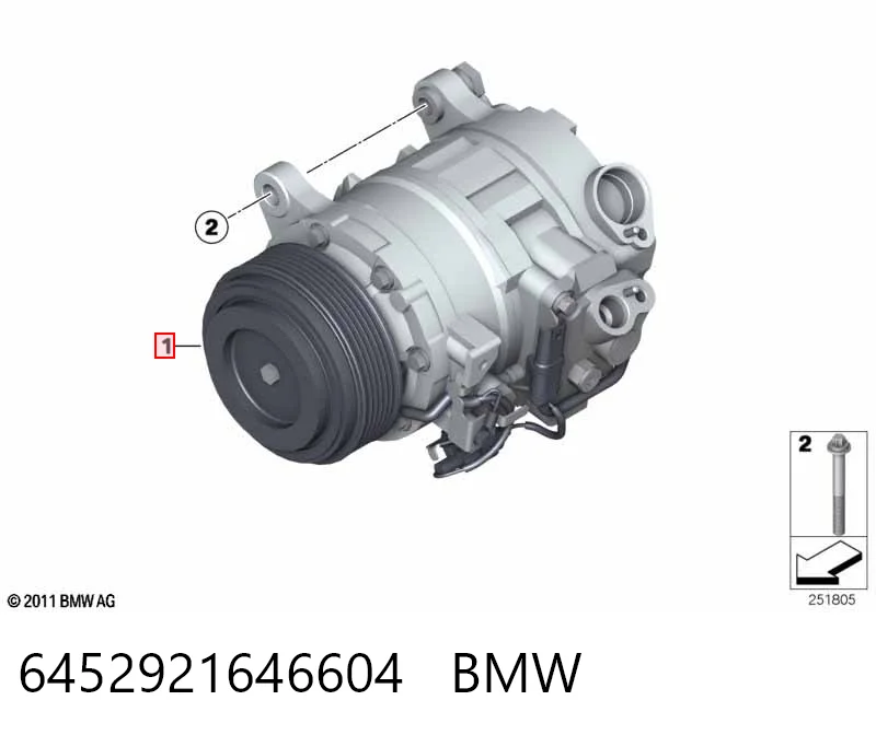 6452921646604 BMW Компресор холодоагенту