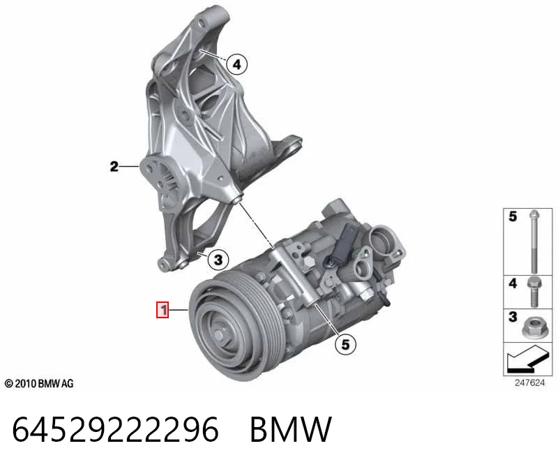 64529222296 BMW Компресор холодоагенту