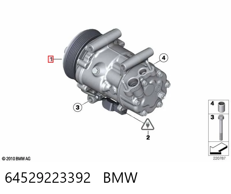 64529223392 BMW Компресор холодоагенту