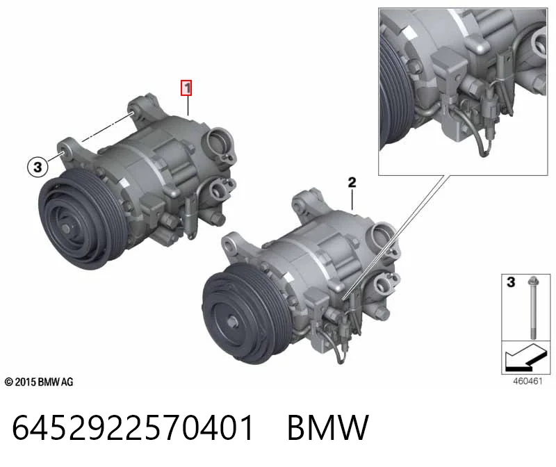 6452922570401 BMW Компресор холодоагенту