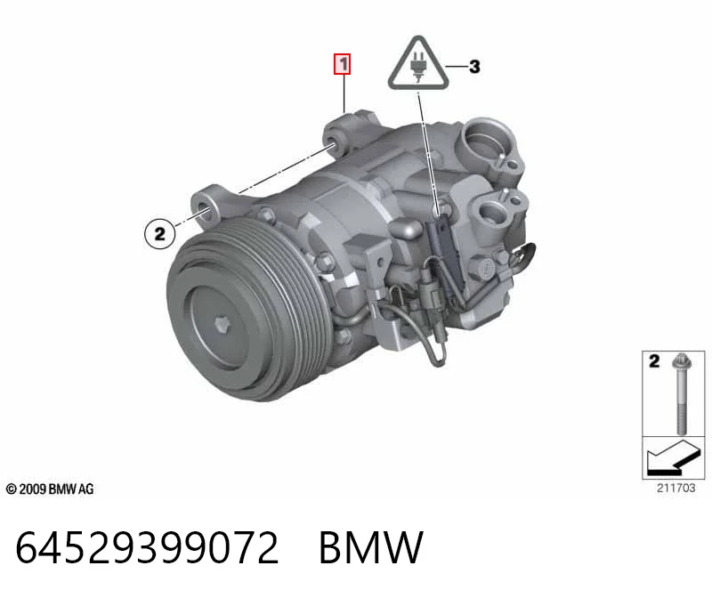 64529399072 BMW Компресор холодоагенту