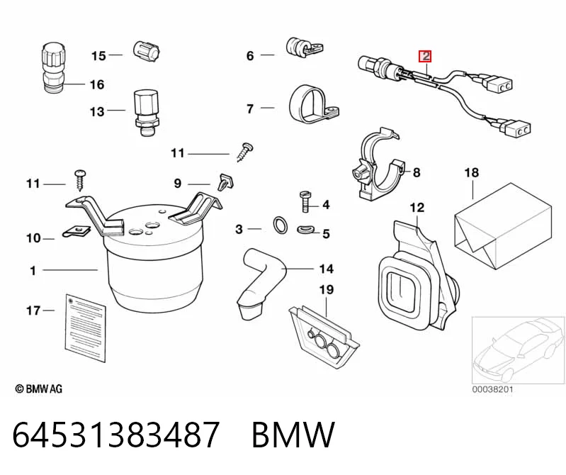 Датчик абсолютного тиску кондиціонера Mercedes 8390582 ціна, від 15.59 USD
