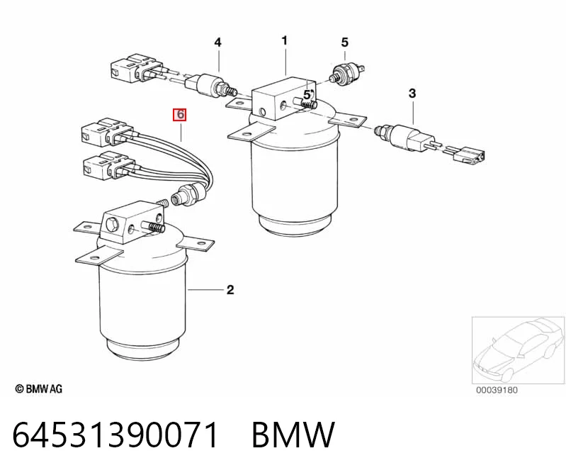 Клапан тиску кондиціонера Audi A8 D2