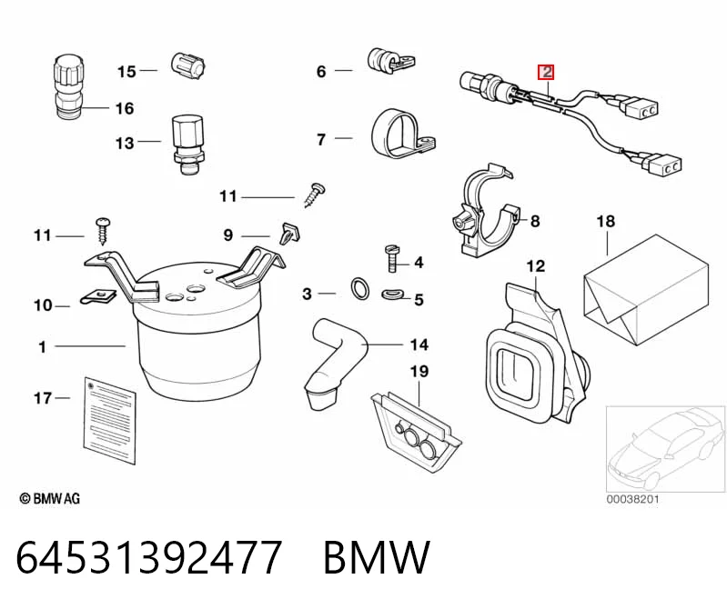 Купити 8390582 Mercedes Датчик тиску кондиціонера