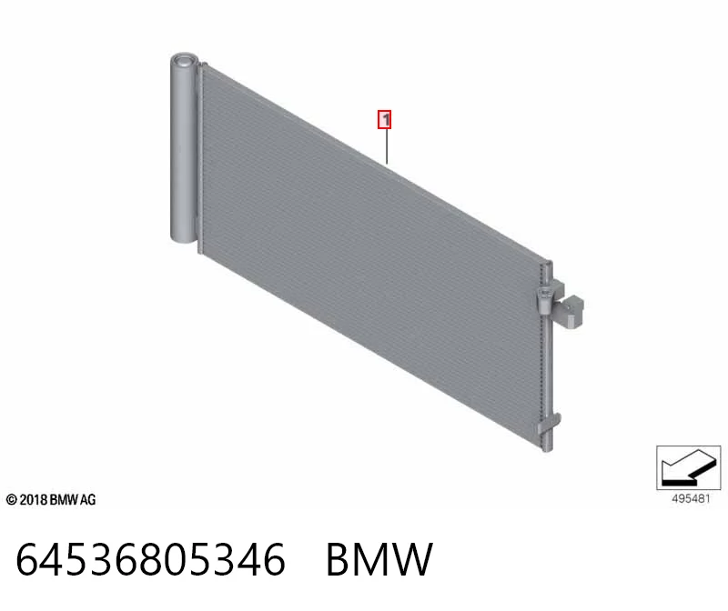 64536805346 BMW Конденсатор