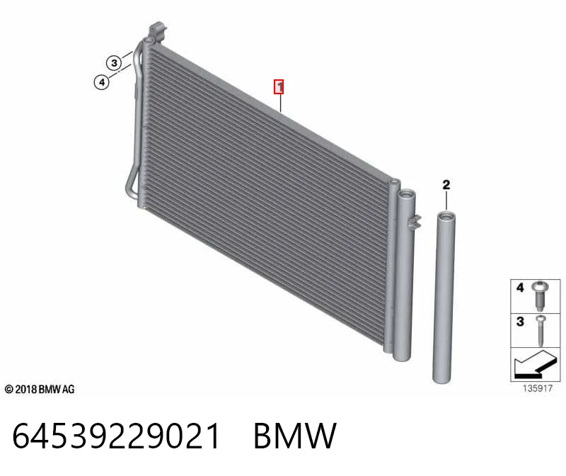 64539229021 BMW Конденсатор