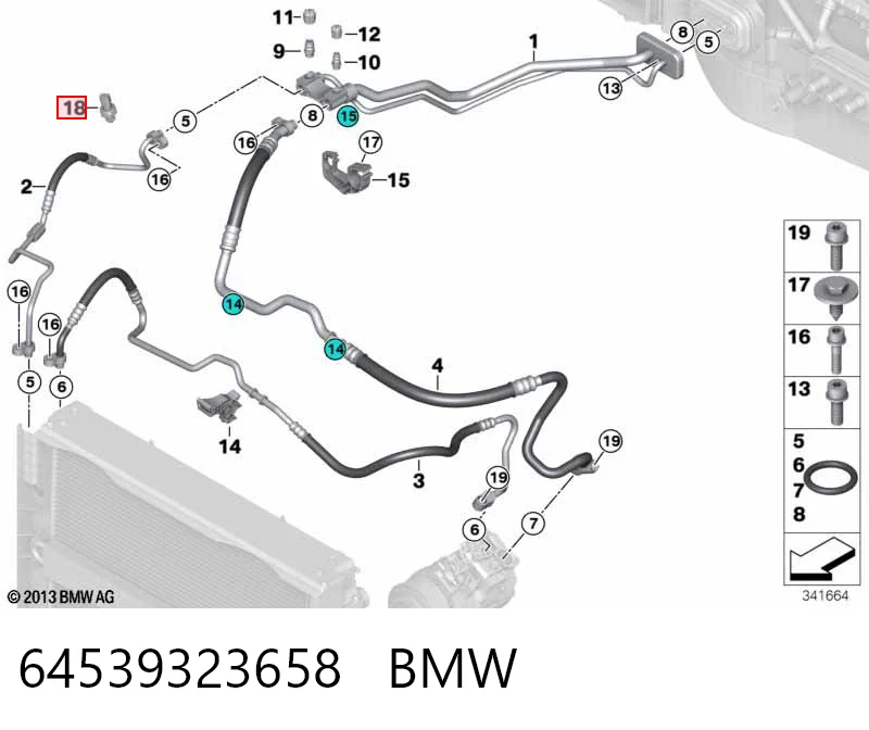 64539323658 BMW Датчик тиску