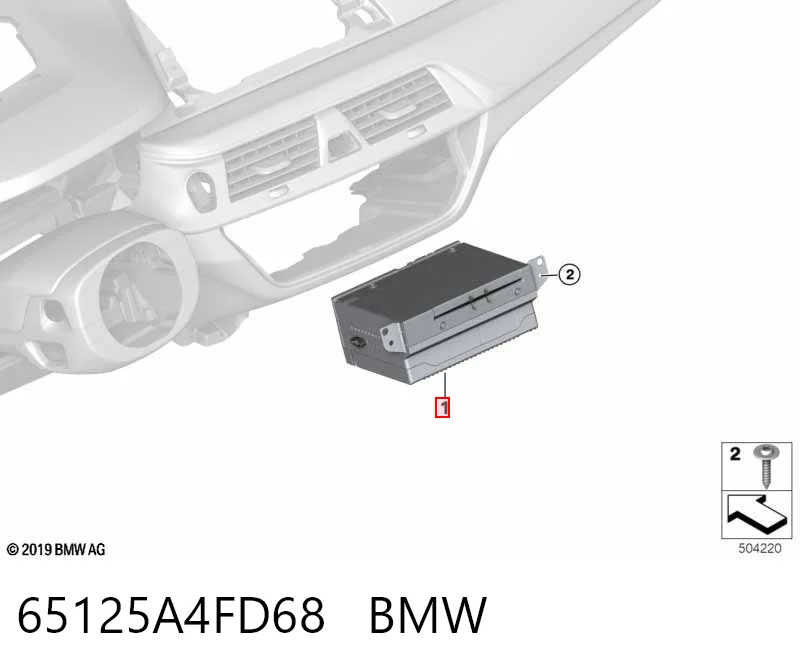 65125A42CD0 BMW Магнітола (радіо AM/FM)