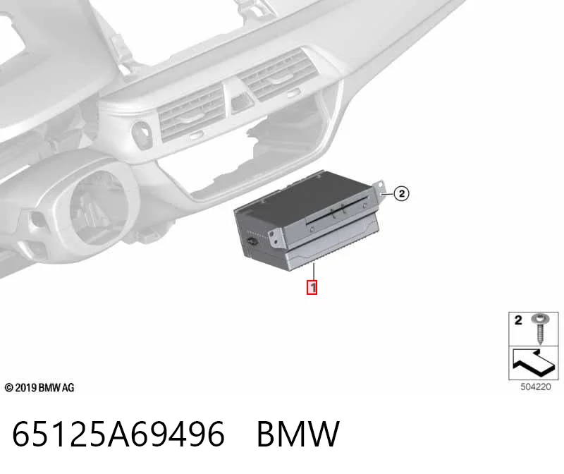65125A42CD0 BMW Магнітола (радіо AM/FM)