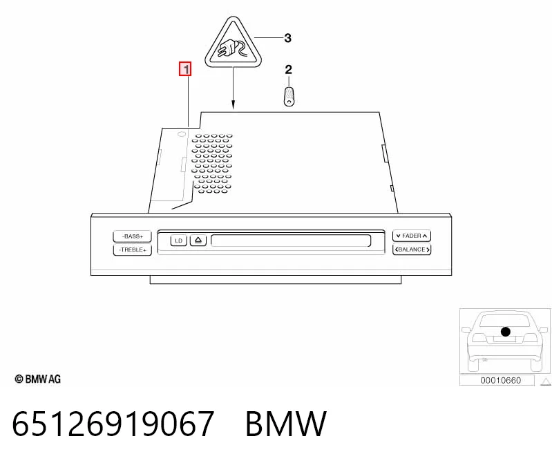 Магнітола (радіо AM/FM) BMW X5 позашляховик (E53) (2000 - 2006) ціна, від 24.07 USD
