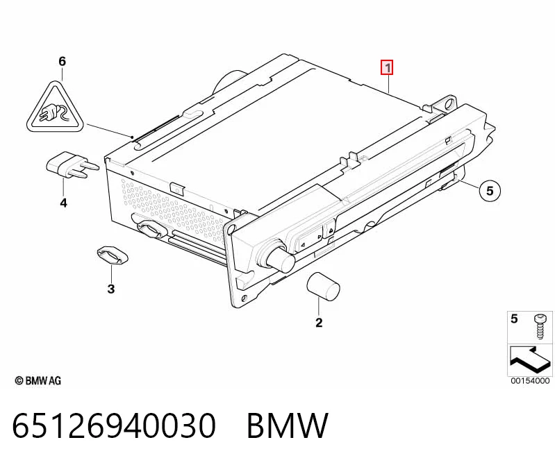 Магнітола (радіо AM/FM) BMW 5 седан (E60) (2003 - 2009) ціна, від 63.35 USD