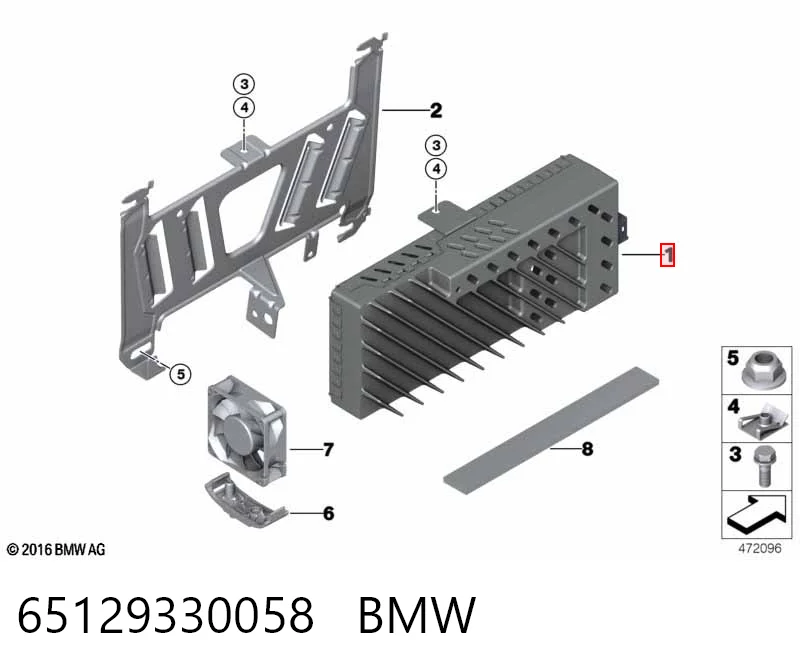 9343815 BMW Підсилювач звуку аудіосистеми