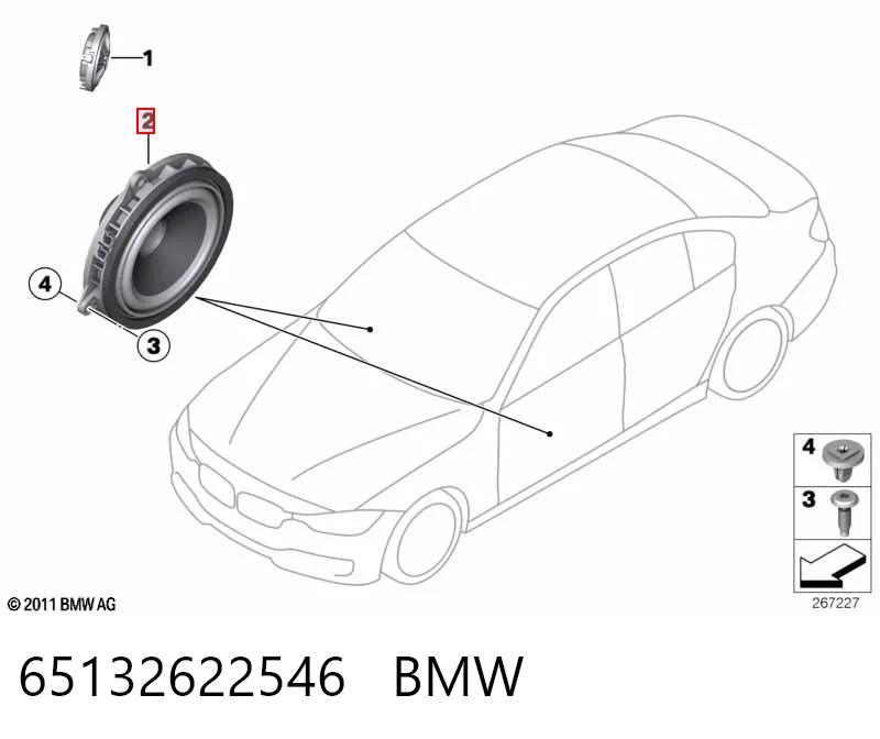 65132622546 BMW Динамік передній