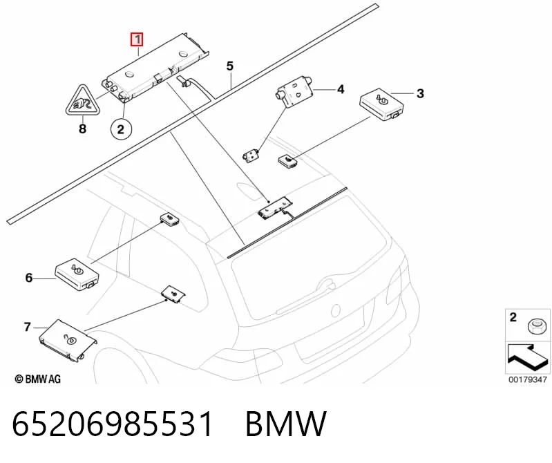 6985531 BMW Підсилювач сигналу антени
