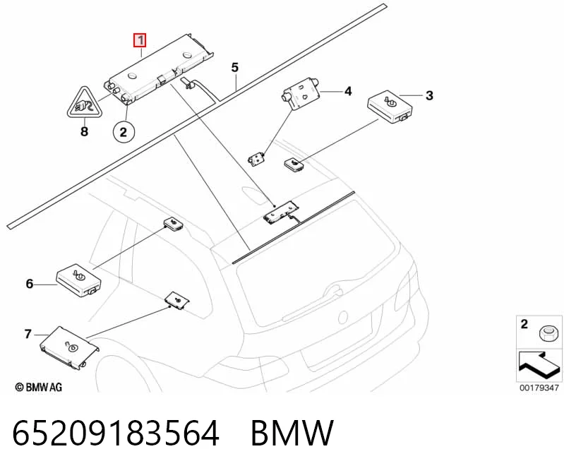 Підсилювач сигналу антени BMW 6985531 ціна, від 126.69 USD