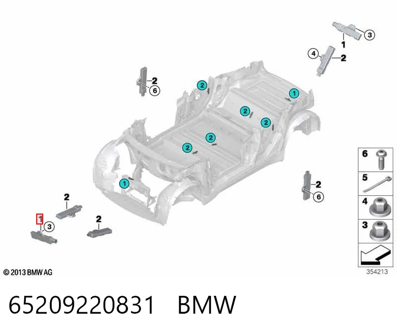 9144261 BMW Антена на дах