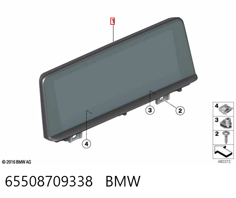 6844126 BMW Дисплей багатофункціональний