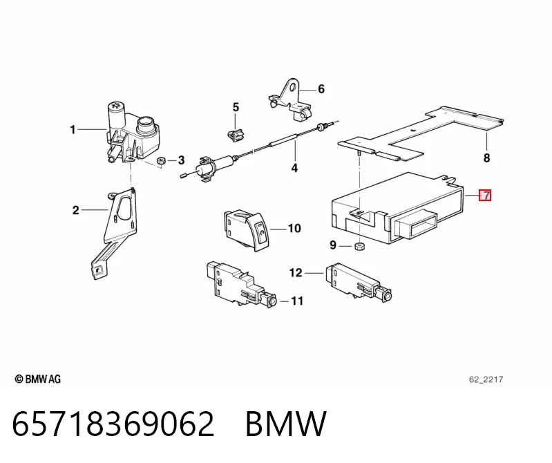 65718369062 BMW Модуль управління круїз-контролем