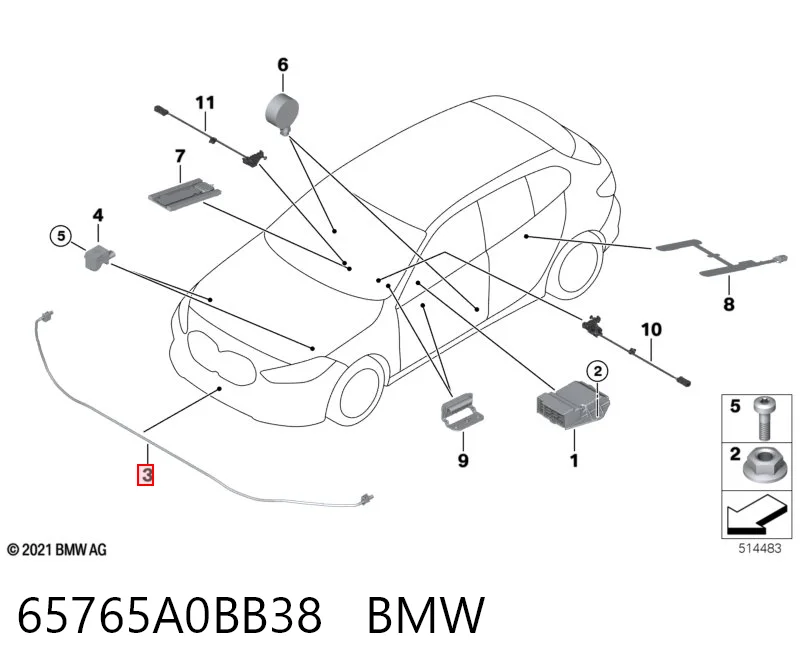Купити 65766997029 BMW 