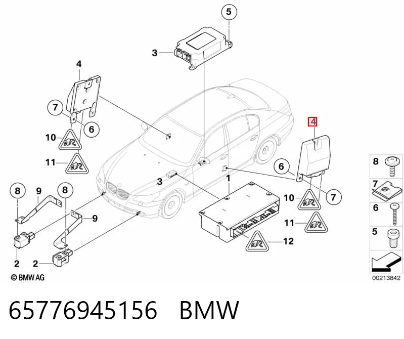 Модуль-процесор керування подушки безпеки 6957502 BMW