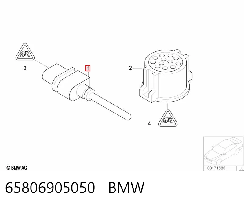 65806905050 BMW Датчик температури навколишнього середовища