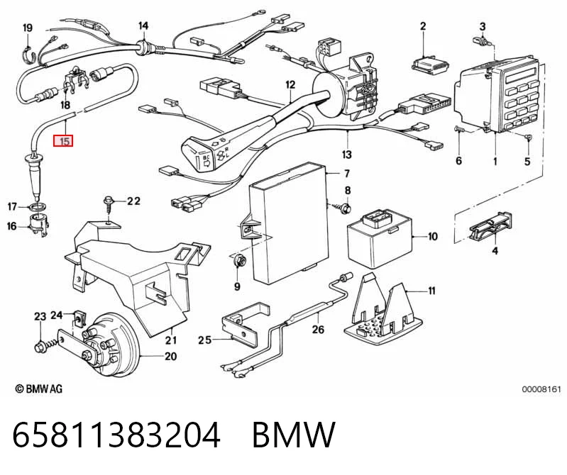 65811383204 BMW Датчик температури навколишнього середовища