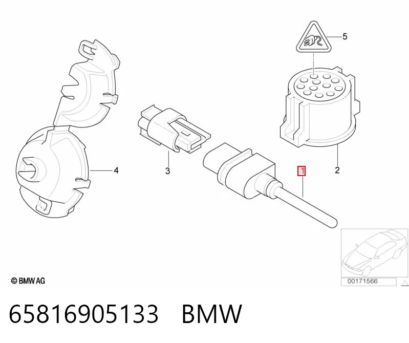 65816905133 BMW Датчик температури навколишнього середовища