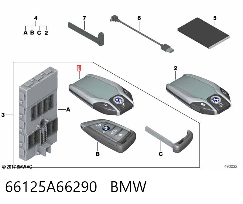66125A625B4 BMW 