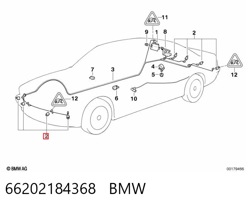 66202184368 BMW Акустична паркувальна система