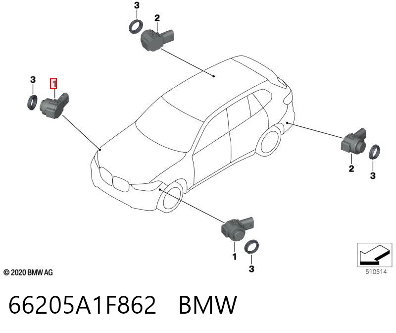 66205A1F862 BMW 