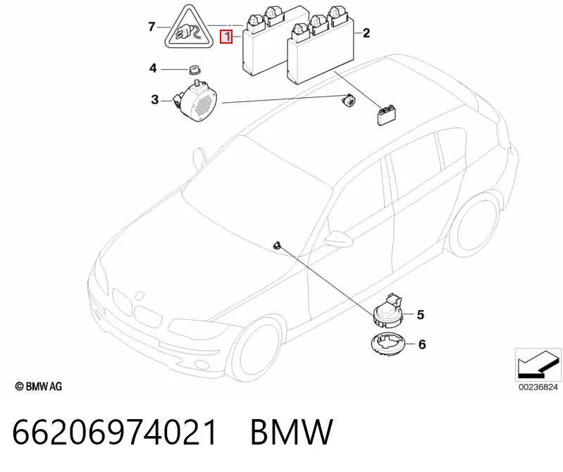 9252639 BMW Модуль (блок ЕБУ) управління парктроніком