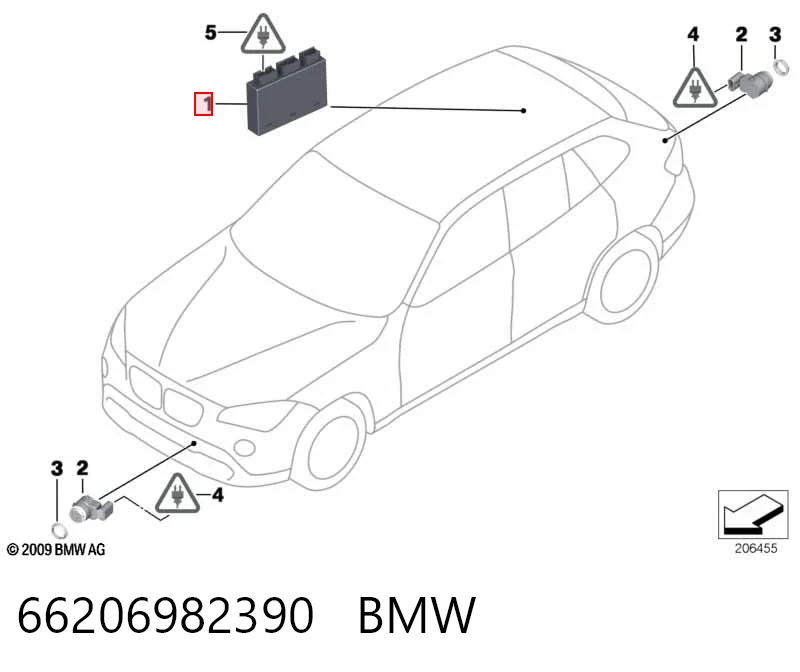 Купити 9252639 BMW Модуль керування (ЕБУ) парктроніком