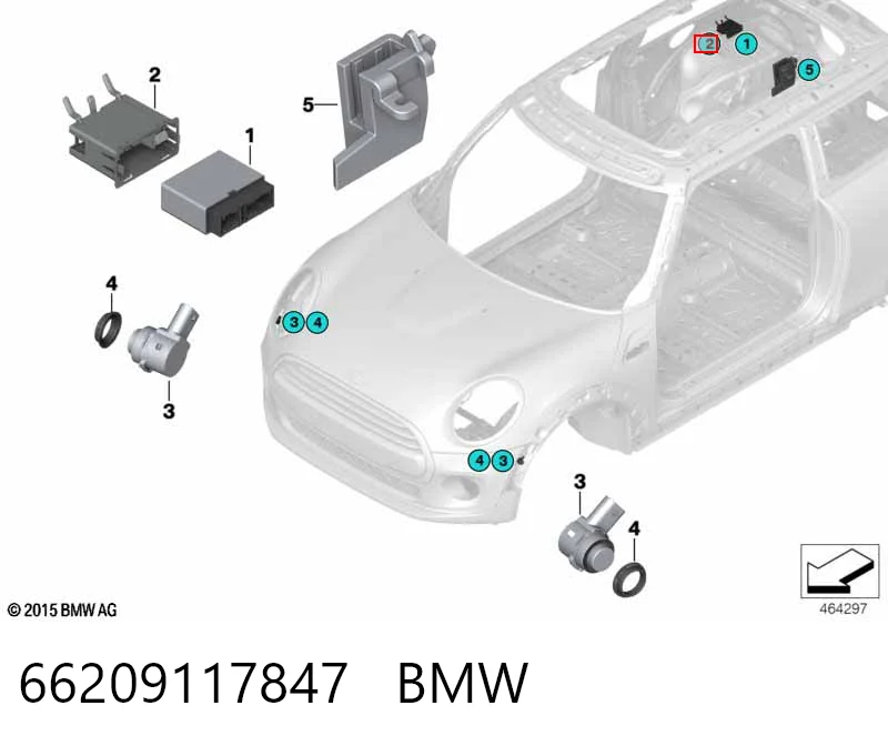 Модуль керування (ЕБУ) парктроніком BMW 9117847 ціна, від 8.87 USD