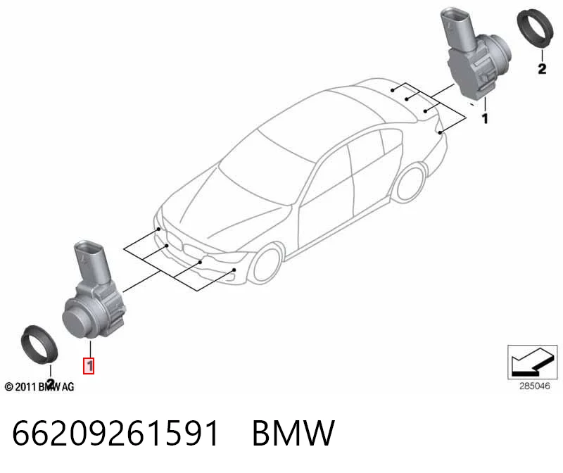 66209261591 BMW Ультразвуковий датчик парковки