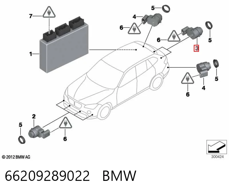 66209289022 BMW Акустична паркувальна система
