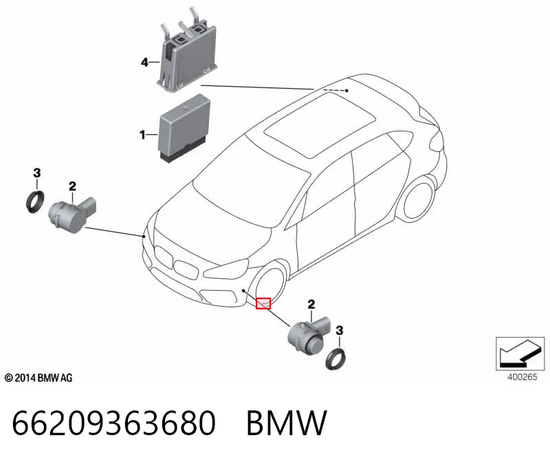 Купити 9117847 BMW Модуль керування (ЕБУ) парктроніком